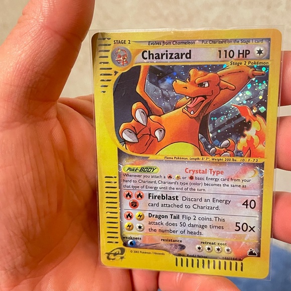Custom Crystal Charizard Pokémon Card - Picture 2 of 5